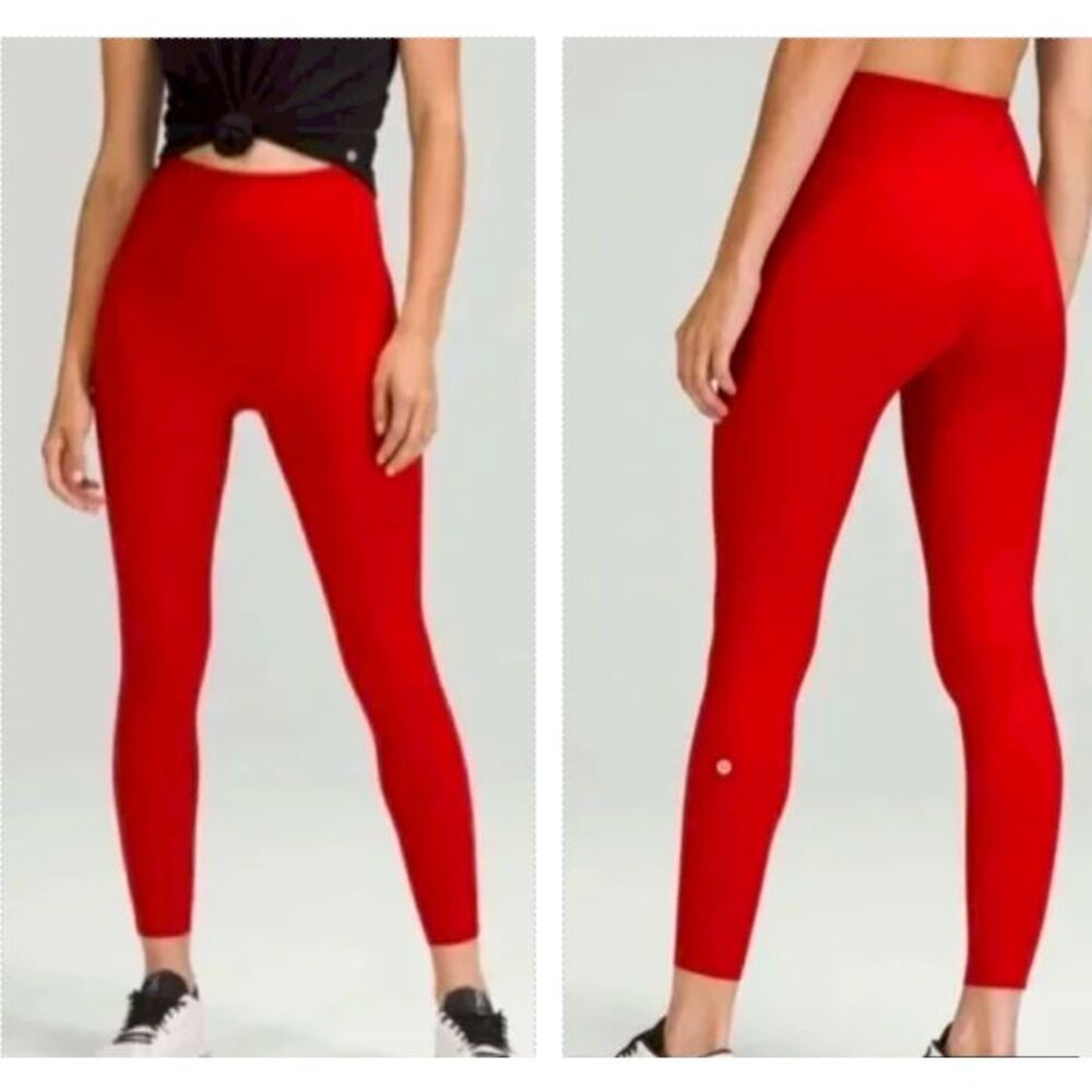 Lululemon Athletica Red Leggings